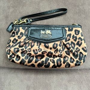 Coach Leopard Wristlet